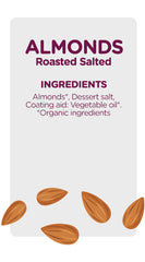 Almonds Roasted Salted(Pack Of 12)