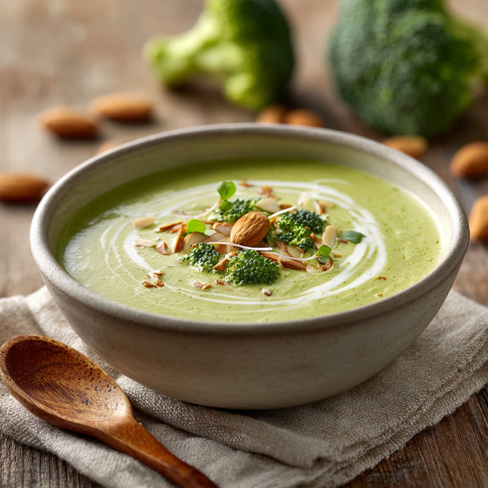 Broccoli Almond Soup