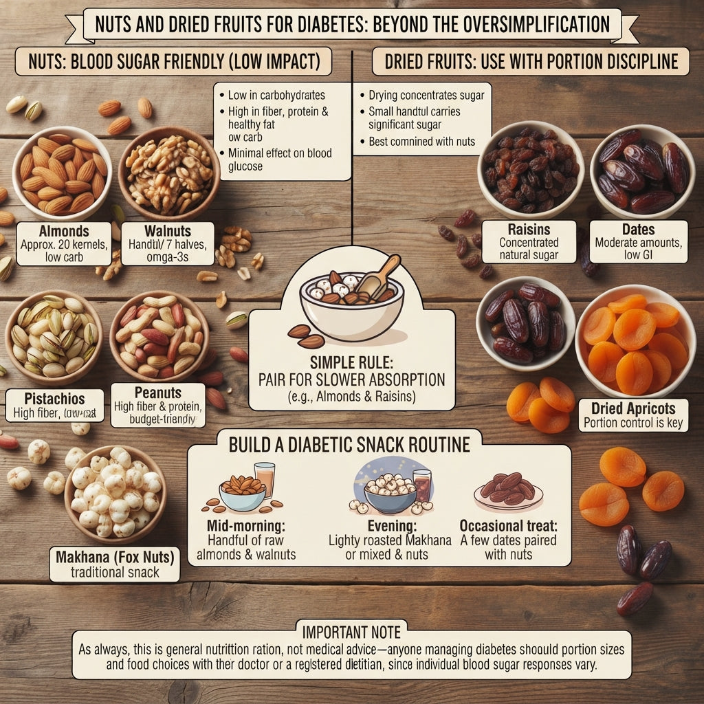 Healthy Snacks for Diabetics: The Nuts and Dry Fruits That Actually Help