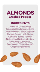 Almonds Cracked Pepper(Pack Of 12)